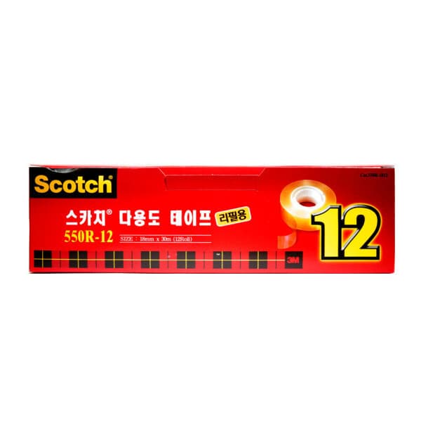 도레미커머스 3M 550R 스카치 테이프 리필 18mm x 30M 12개입 - 최저가 25,630원