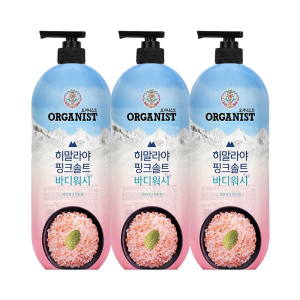 LG생활건강-스타배송 오가니스트 히말라야 핑크솔트 바디워시 900g 민트향 3개 - 최저가 24,020원
