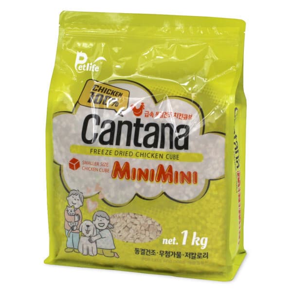 마스코타 칸타나 동결건조 치킨 큐브 미니미니 1kg - 최저가 30,480원