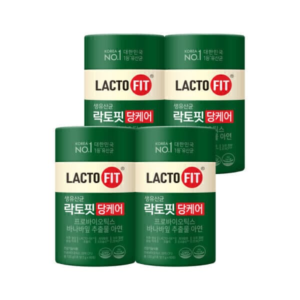 종근당건강스타배송 종근당건강 락토핏 당케어 4통(240포) 8개월분