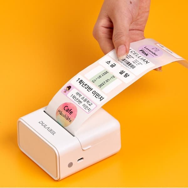 dobuymall DULABEL 두라벨 라벨프린터 휴대용 미니 무선 바코드 QR - 최저가 48,570원