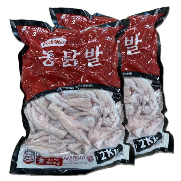 롯데아이몰 프레쉬맥스 닭발 원료 통닭발 2Kg 2개 - 최저가 21,050원