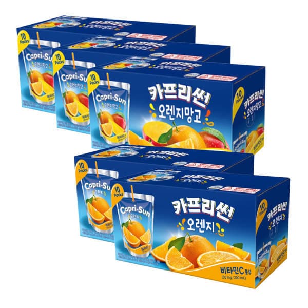 농심-스타배송 카프리썬 오렌지망고 30개 오렌지 20개