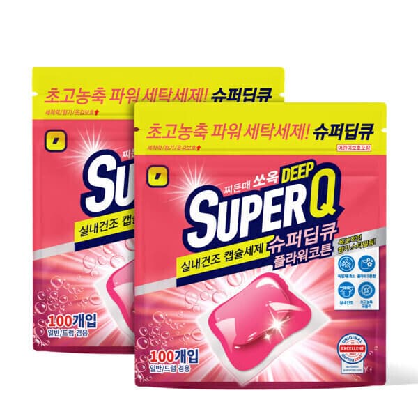 갓성비공식몰 슈퍼딥큐 플라워코튼 캡슐세제 200개입