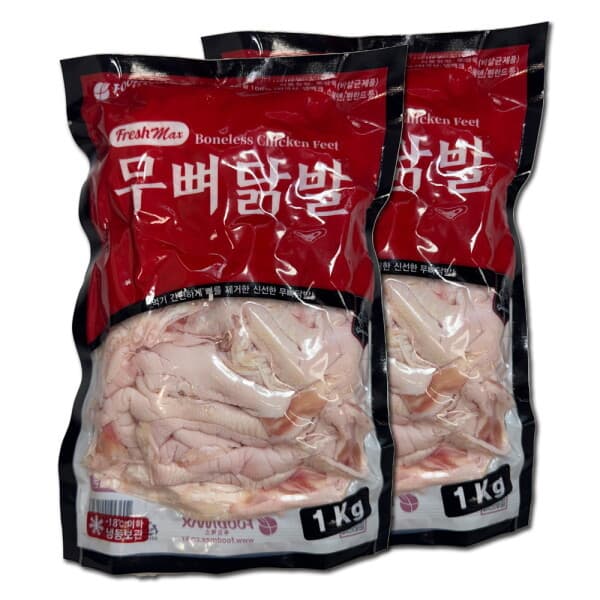 롯데 아이몰 프레쉬맥스 닭발 원료 무뼈닭발 1Kg 2개