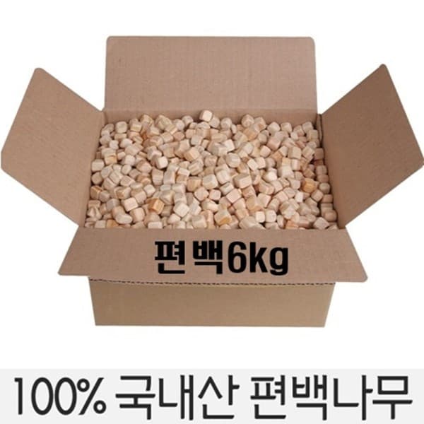 성수유통. 편백나무큐브 6kg 국내산 친환경 편백나무칩