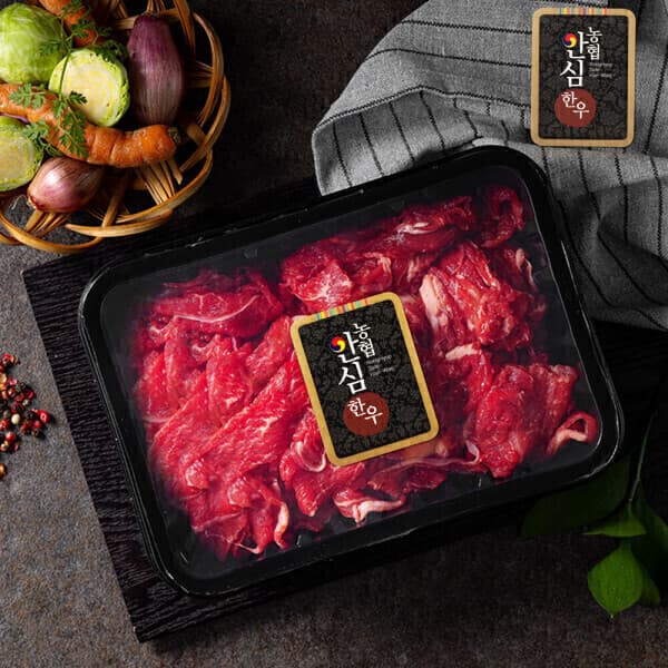 식탁한상 농협안심한우 1등급 불고기 800G(400g X2)