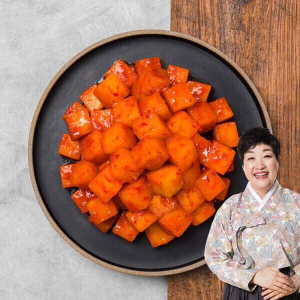 롯데 홈쇼핑 한복선 명가 깍두기 3kg