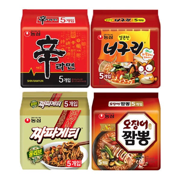 농심-스타배송 신라면 너구리 짜파게티 오징어짬뽕 20봉