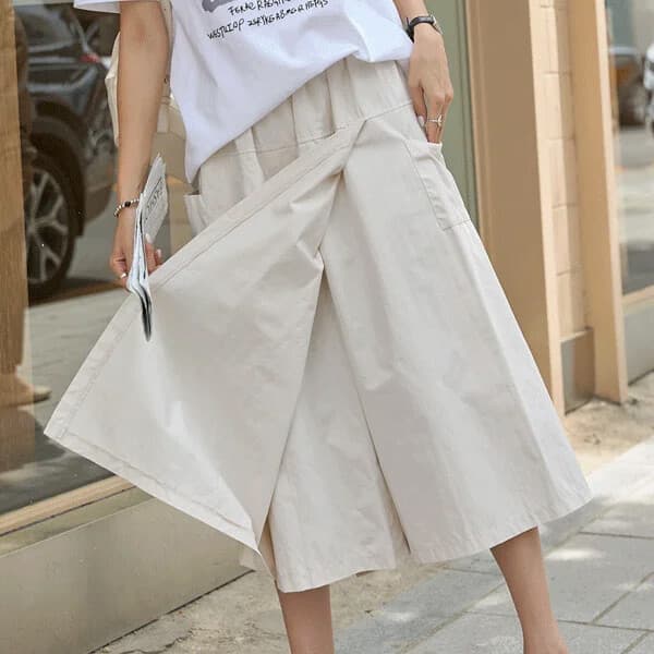 with나크21 랩스커트 스타일 밴딩팬츠 NK41-P-3 - 최저가 27,900원
