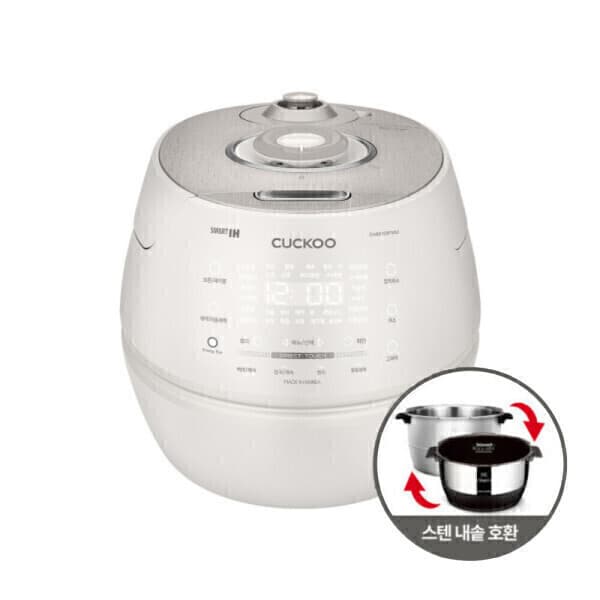 쿠쿠전자(주) 쿠쿠 10인용 올스텐내솥 IH 전기압력밥솥 그레이스화이트 CRP-CHAS109FWM