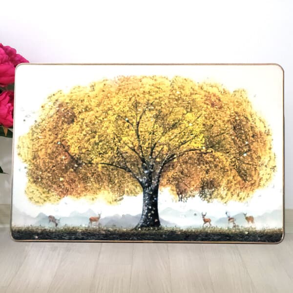 골든화이트 황금돈나무사슴액자 40x60 - 최저가 38,500원