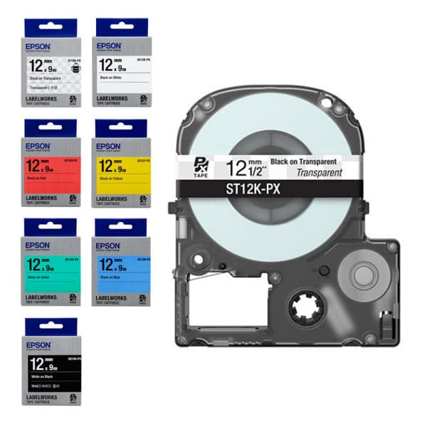 문구보고 EPSON 엡손 라벨프린터 라벨테이프 카트리지 12mmX9M - 최저가 13,500원