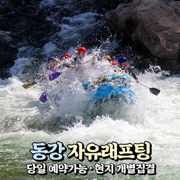 파랑새투어 강원 영월 동강 래프팅 이용권 (어라연계곡 코스)