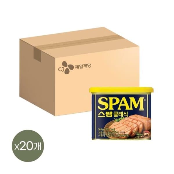 쇼핑엔티 스팸 클래식 340g 20개