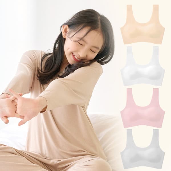 이너리즘 아이브라 2+2 주니어 노와이어 심리스 브라탑 4장