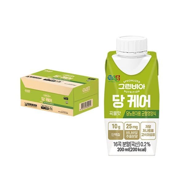 신세계몰 그린비아 당케어 곡물맛 200ml 18팩