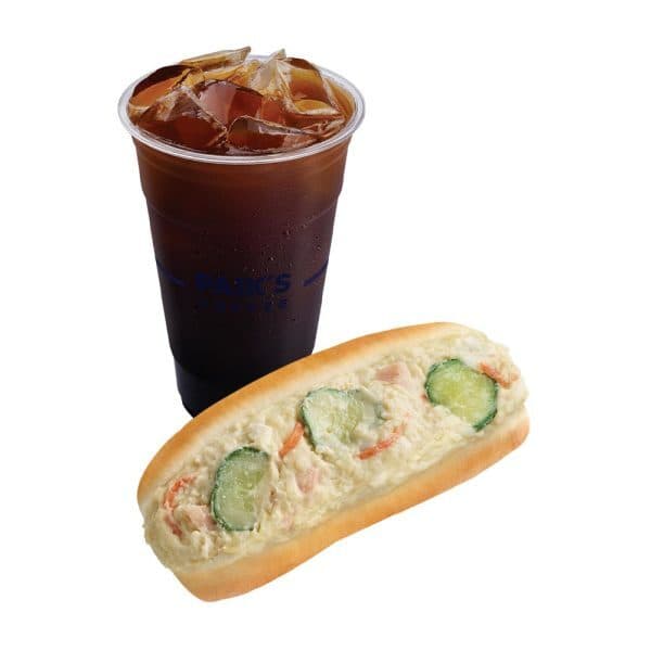 쿠프마케팅 빽다방 사라다빵 아메리카노