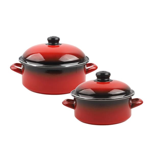 DaesanKorea ELO 빨강법랑 일반형 18cm + 일반형 24cm
