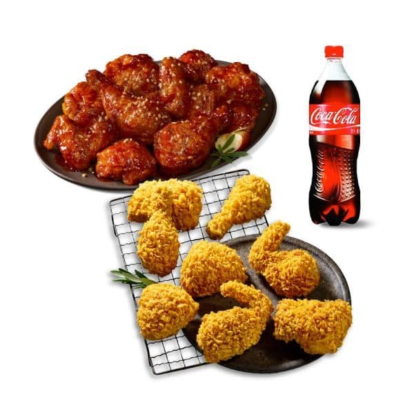 쿠프마케팅 (BBQ) 황금올리브치킨+BBQ 양념치킨+콜라1.25L - 최저가 50,000원