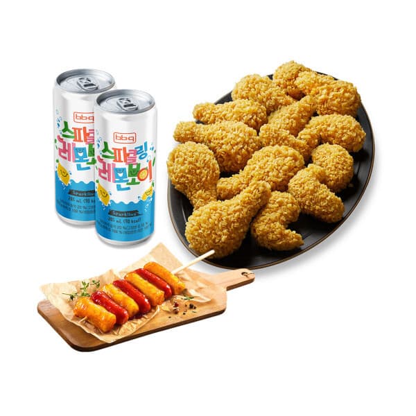 쿠프마케팅 BBQ 황금올리브콤보 소떡 레몬보이 2캔