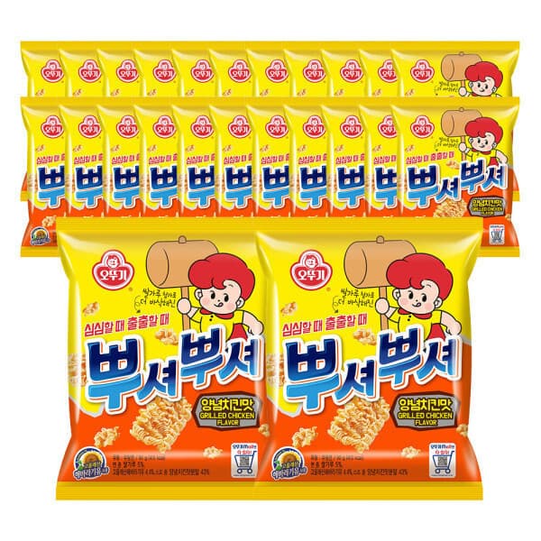 오뚜기스타배송 오뚜기 뿌셔뿌셔 양념치킨맛 90g 24개
