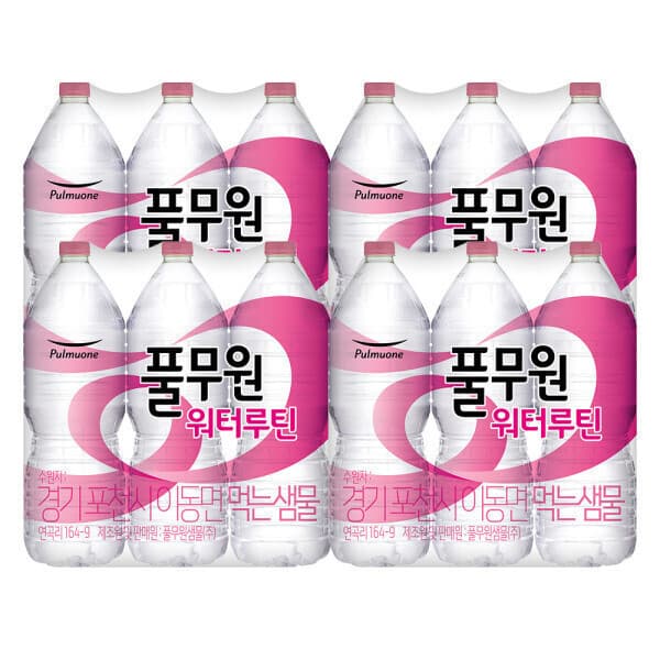 풀무원샘물공식스토어 풀무원 워터루틴 생수 2L 24개