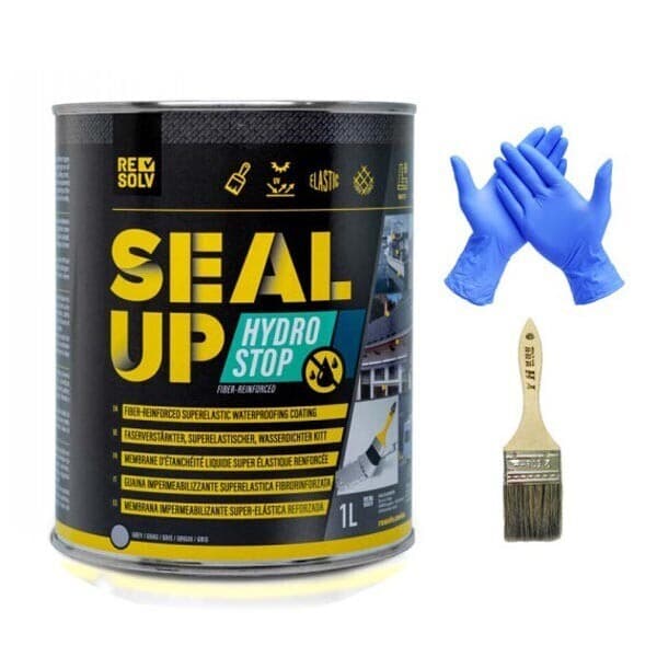 랜드웨이스포츠 sealup 하이드로스탑 섬유강화 초탄성 방수제 1L 회색