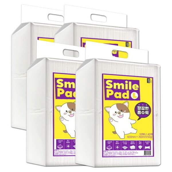 씨엔앨몰 마마쇼 스마일 배변패드 대형 50g 40매 x 4팩 160매 - 최저가 27,800원