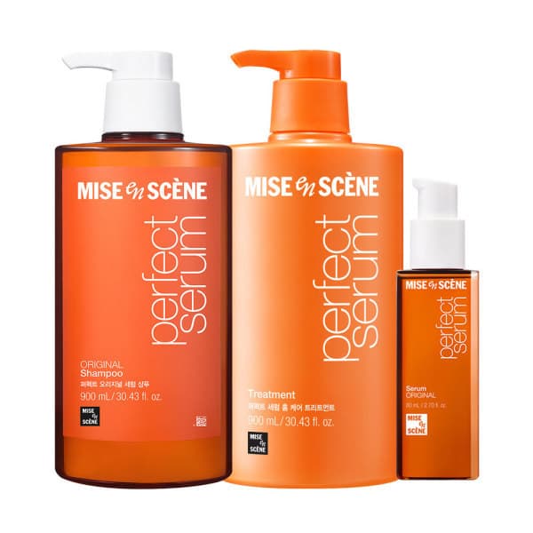 아모레퍼시픽바디헤어 미쟝센 퍼펙트 세럼 3STEP 세럼80ml 샴푸900ml 트리트먼트900ml - 최저가 38,300원