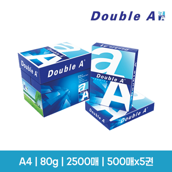 오피스724 더블에이 A4용지 복사용지 80g 500매 X 5권 2BOX