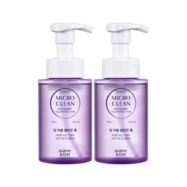 아모레퍼시픽바디헤어 해피바스 마이크로 클린 딥 버블 클렌징폼 300ml 2개 - 최저가 30,000원