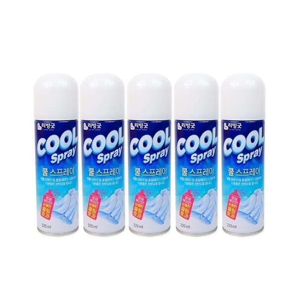 W쇼핑TV홈쇼핑 리빙굿 쿨스프레이 220ml 5개 - 최저가 14,800원