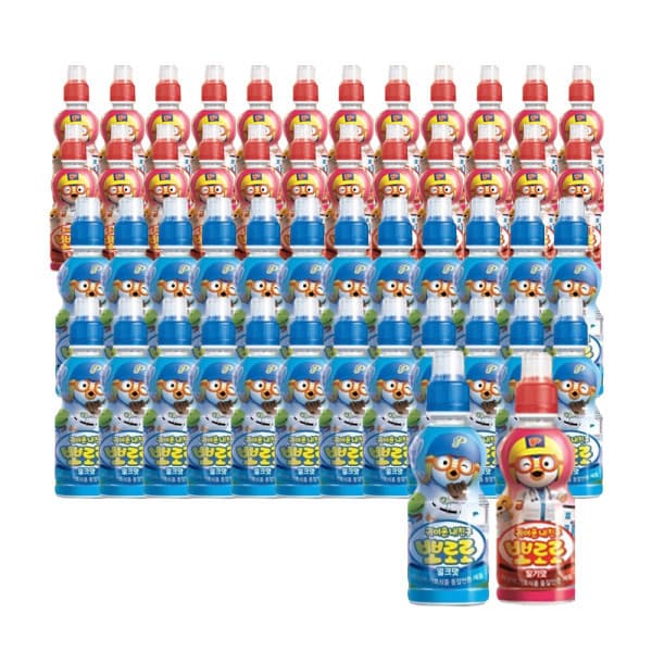 팔도-스타배송 뽀로로 밀크 235ml x 24개 + 딸기 235ml x 24개 - 최저가 39,500원