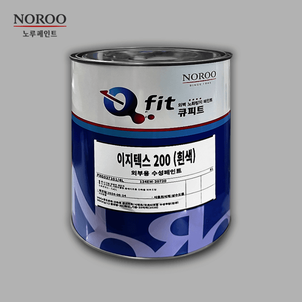 페인트전국총판 노루페인트 이지텍스200 수성 외부용 4L 백색