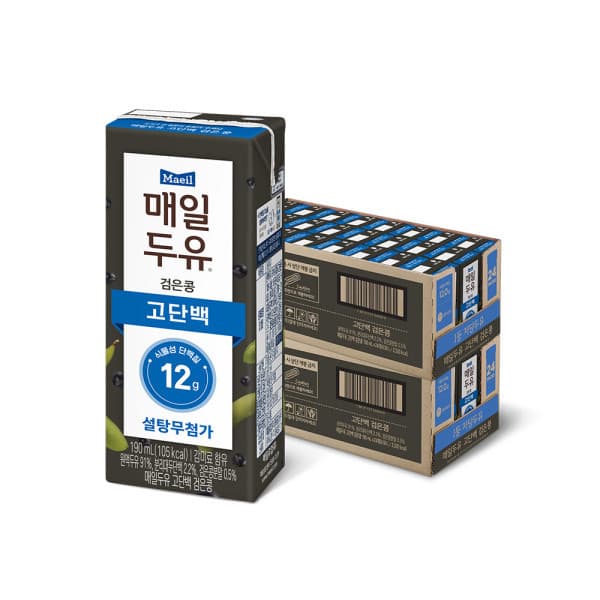 매일유업-스타배송 매일두유 고단백 검은콩 190ML 48팩 - 최저가 47,000원