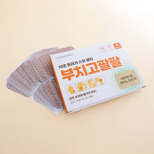 유니크오브제 라운지셀 부치고팔팔 사각패치 30매 3박스