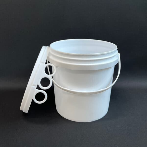 플렉시캔 HDPE 2리터 50개 묶음 원형플라스틱통 광구 페일 용기