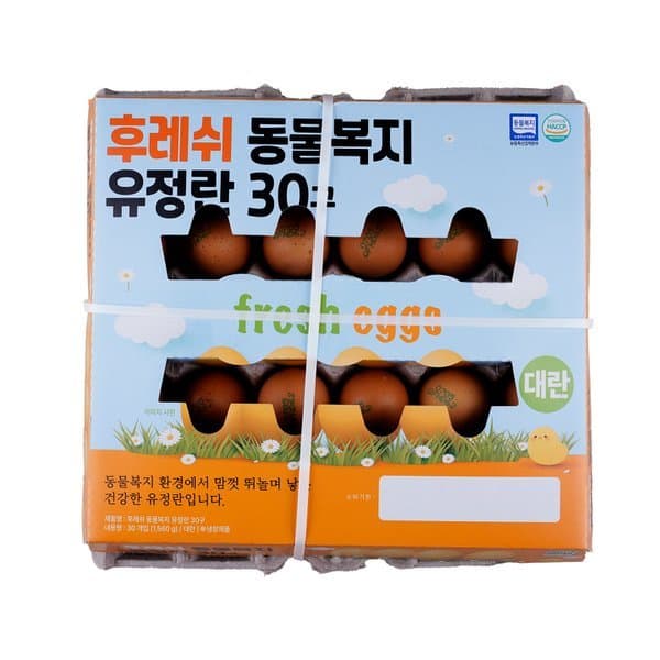 이마트몰쓱배송 후레쉬 동물복지 유정란 30구 대란 1560g