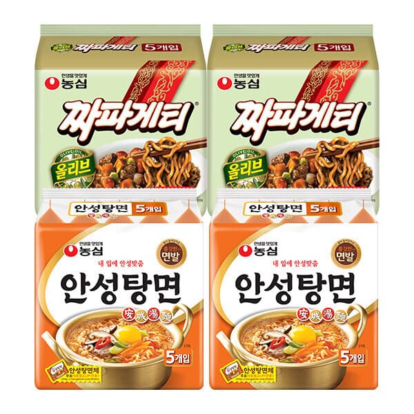 농심-스타배송 농심 짜파게티 10개 + 안성탕면 10개 (총 20봉)