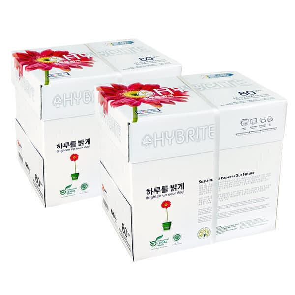 더블에이정품 하이브라이트 A4 복사용지 80g 2BOX 5000매