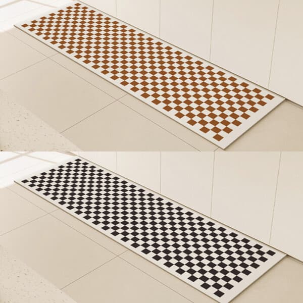 ganna 빨아쓰는 모던 체크 규조토 발매트 4type 2size - 최저가 5,900원