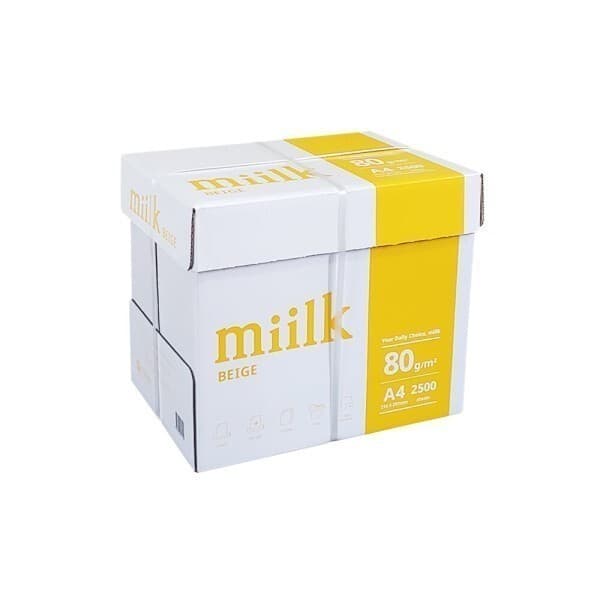 pungse 한국제지 밀크 베이지 A4용지 80g 2500매