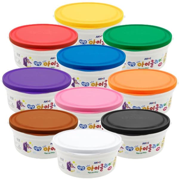 제노컴퍼니 아모스 아이클레이 400g 버킷 10색 클레이