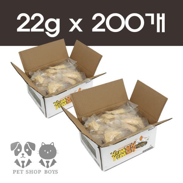 펫샵보이즈 야미야미 순닭가슴살 22g x 100개 x 2박스