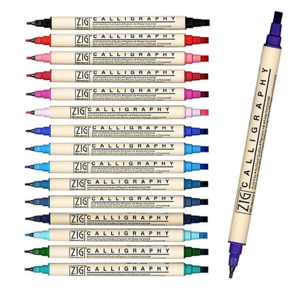 스마트하니D 일본마카 캘리그라피 ZIG MS3400 MS-3400 낱색 - 최저가 4,760원