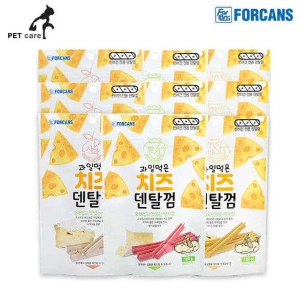 NS몰 포켄스 과일먹은 치즈덴탈껌 100g 9개세트 3종 - 최저가 40,300원