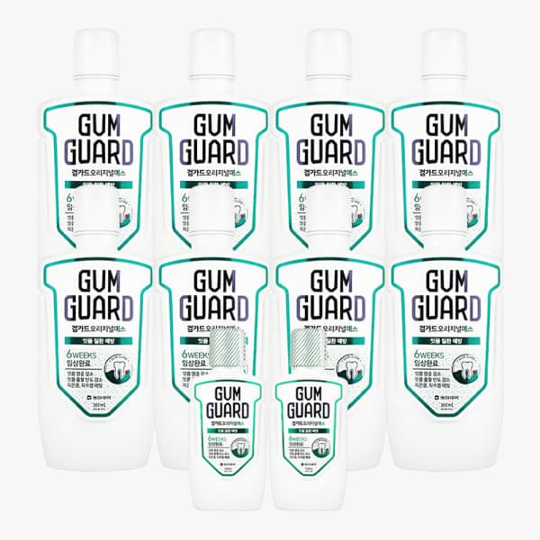 G-대로쇼핑 검가드 오리지널S 380ml 8개 미니 100ml 2개 휴대용 가글