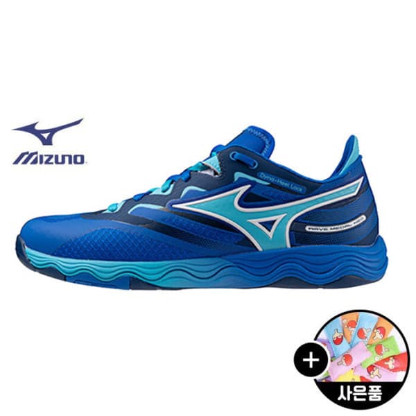 티인사이드 Mizuno 미즈노 웨이브 메달 네오 블루/민트