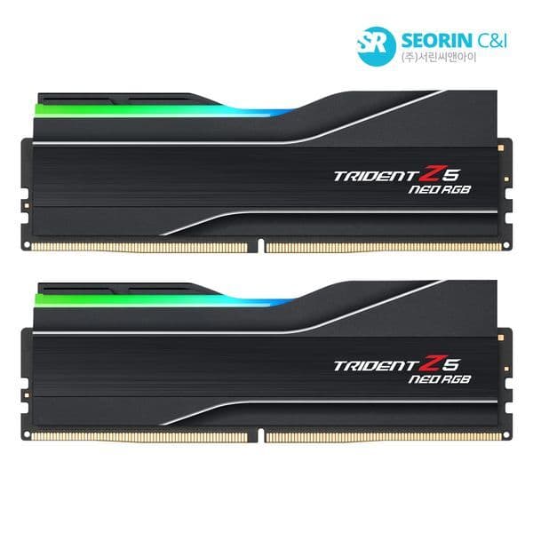(주)서린씨앤아이 서린공식 G.SKILL DDR5 6000 CL30 TRIDENT Z5 NEO RGB 블랙 64GB(32Gx2)